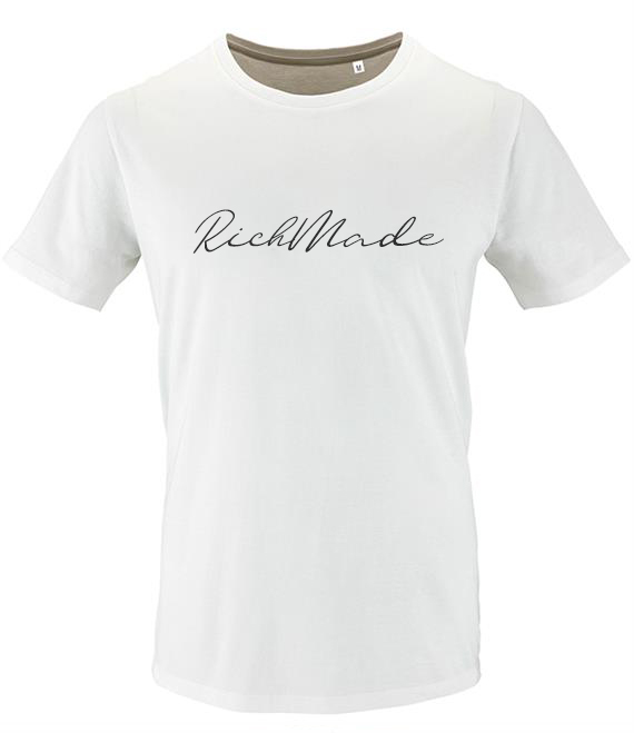 RichMade Classic Organic-T-Shirt BlackonWhiteDesign