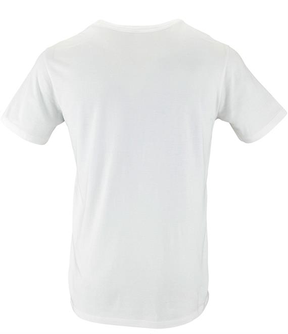 Rm Organic T-Shirt BlackonWhiteDesign (Back)